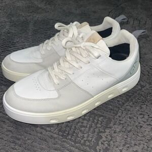 ECCO Soft 7 GTX Surround Men's 10 US Leather Sneakers White Waterproof 44 EU